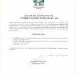 Edital de Convocação – Assembleia Geral Extraordinária