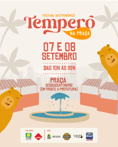 Quarta edição do Temperô na Praça acontece nos dias 7 e 8 de setembro